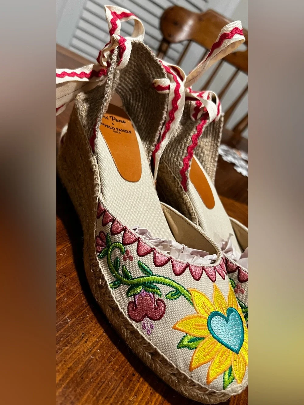 Toni Pons & World Family Ibiza Lolita Espadrille Wedge Sandal Sz 8 or EU 39